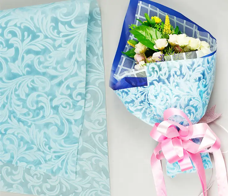 Flower wrapping new embossed 100% polypropylene spunbond fabric