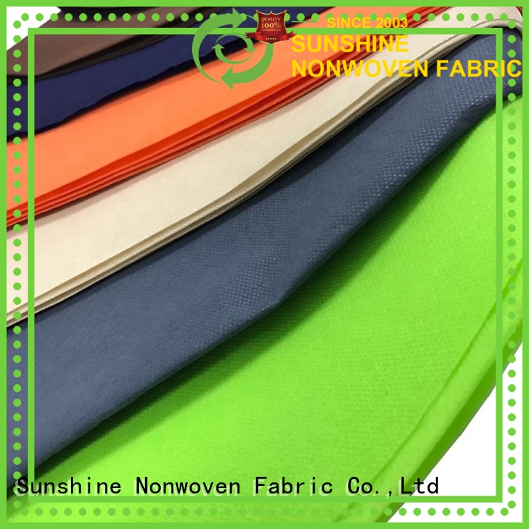 Sunshine colorful polypropylene spunbond nonwoven fabric factory for wrapping