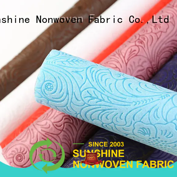 colorful non woven embossing manufacturer for bedding