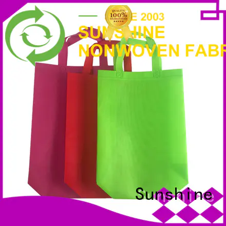 Sunshine drawstring non woven carry bags series for household