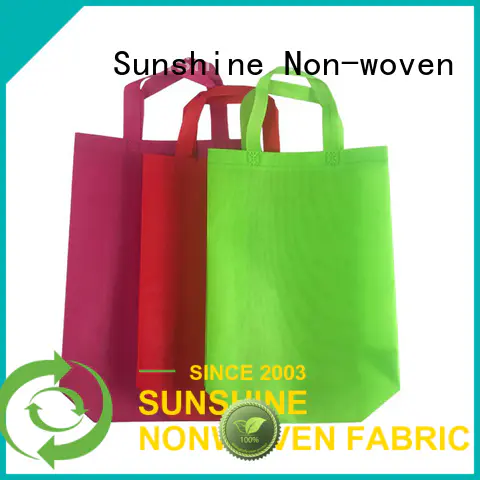 Sunshine medical non woven shopping bag personalized for bed sheet