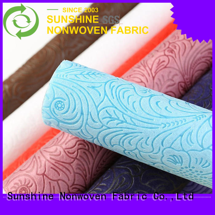 Sunshine medical non woven embossing manufacturer for table