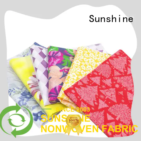 Sunshine colorful non woven bag printing series for covers