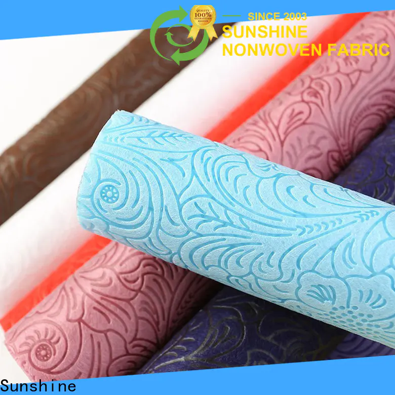 Sunshine pp non woven embossing with good price for bedding