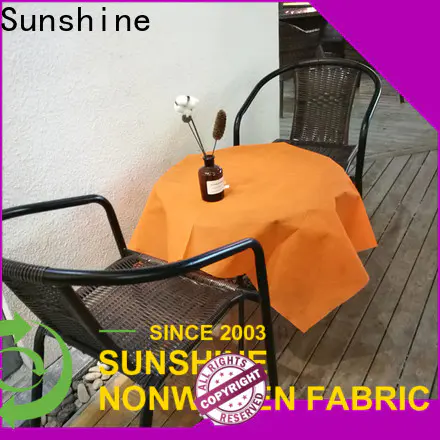 Sunshine bright nonwoven table cloth personalized for desk