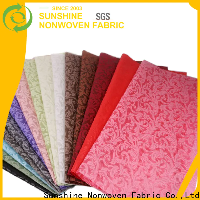 Sunshine professional non woven embossing manufacturer for covers