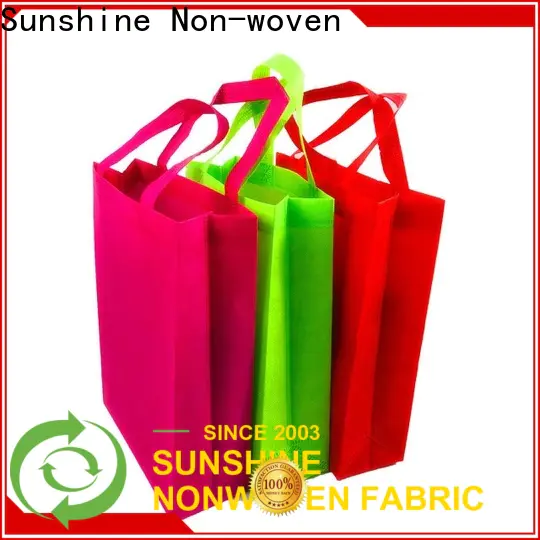 Sunshine promotion non woven shopping bag factory for bedroom
