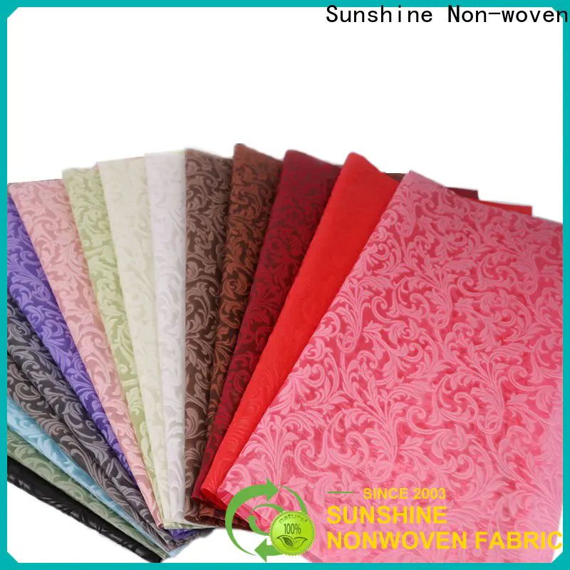 Sunshine non non woven embossing manufacturer for table