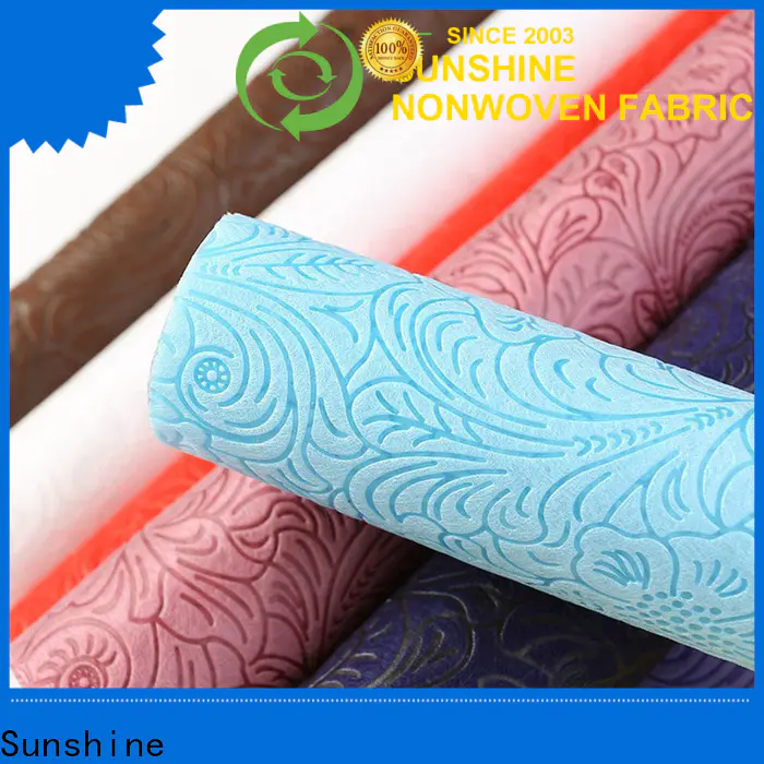 Sunshine bright embossed fabric design for covers