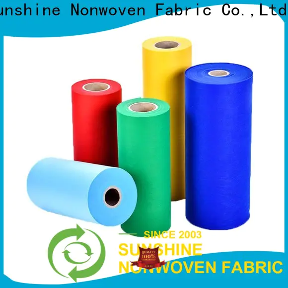 Sunshine colorful spunbond polypropylene fabric factory for wrapping