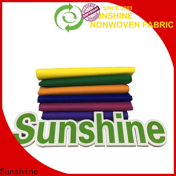 Sunshine colorful nonwon with good price for bedsheet