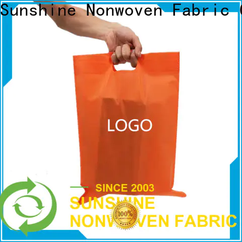 Sunshine logo non woven carry bags wholesale for bed sheet