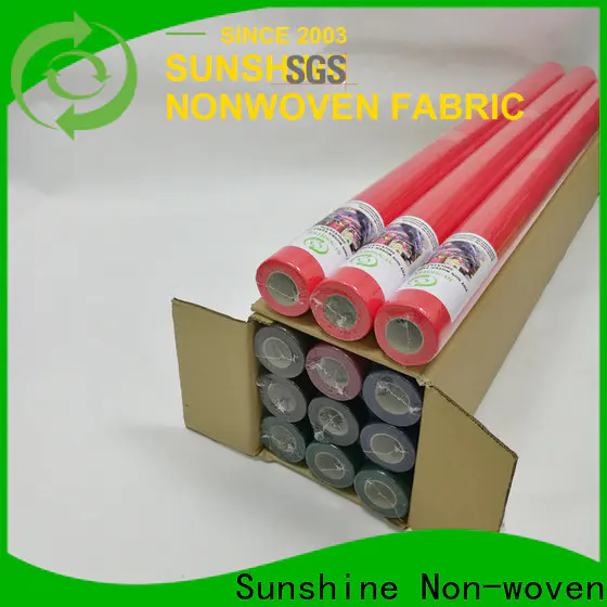 Sunshine fabric non woven fabric tablecloth directly sale for table