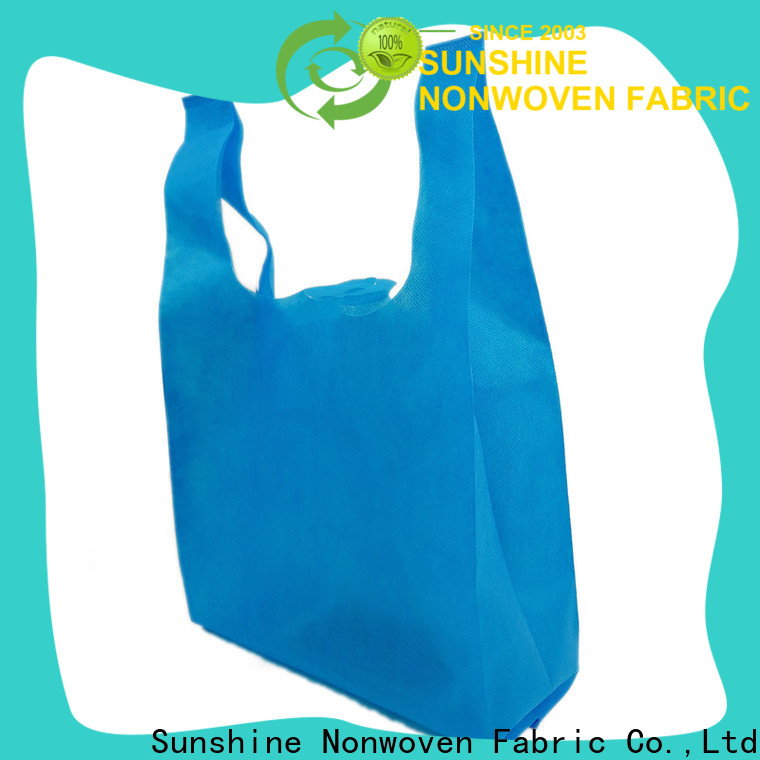 Sunshine tshirt nonwoven bags directly sale for bed sheet