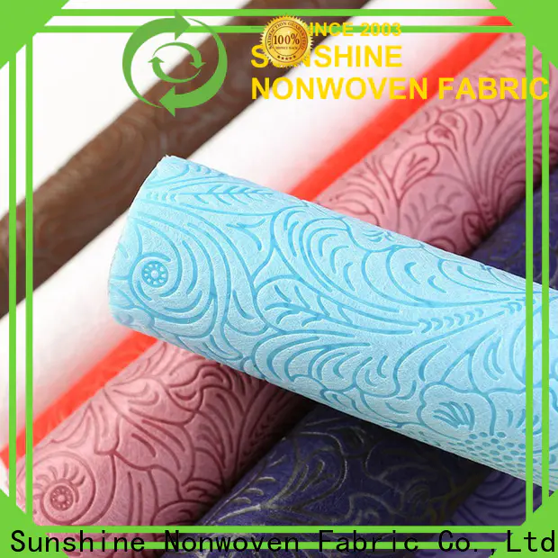 Sunshine pattern embossed fabric manufacturer for bedding
