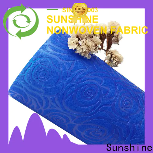 Sunshine christmas non woven embossing manufacturer for tablecloth
