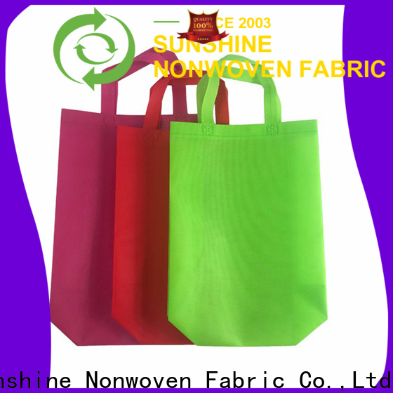 Sunshine single non woven shopping bag personalized for bed sheet