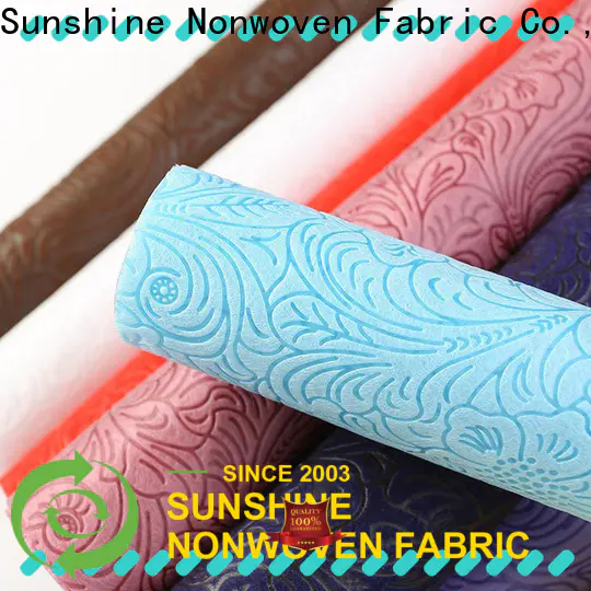 Sunshine christmas non woven embossing with good price for bedding