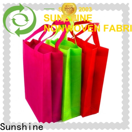 Sunshine handle non woven carry bags wholesale for household
