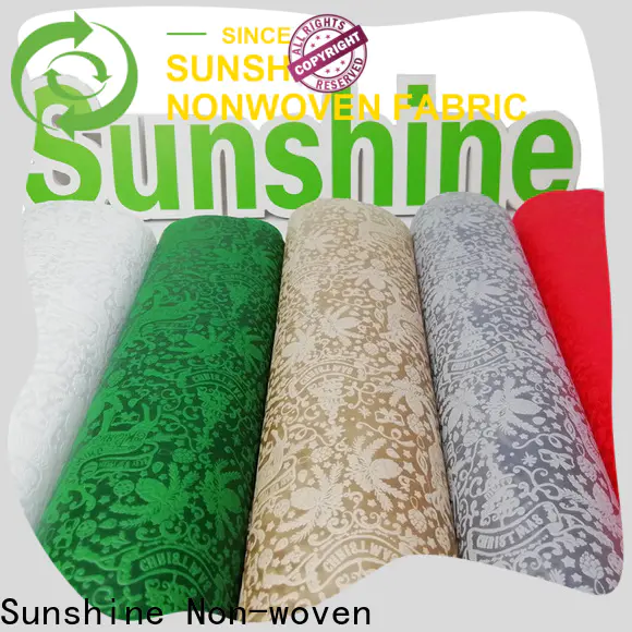 Sunshine colorful embossed fabric with good price for table