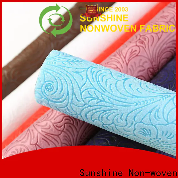 Sunshine material non woven embossing with good price for tablecloth
