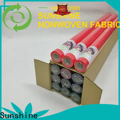 Sunshine professional non woven fabric tablecloth personalized for table