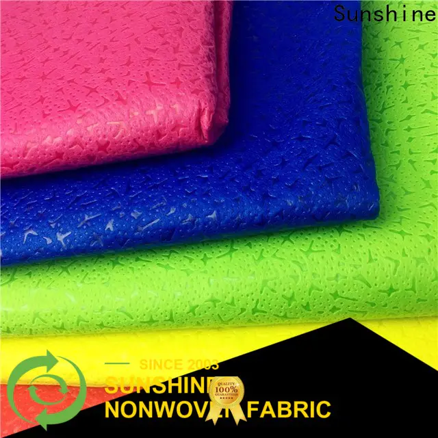 Sunshine colorful embossed fabric design for table