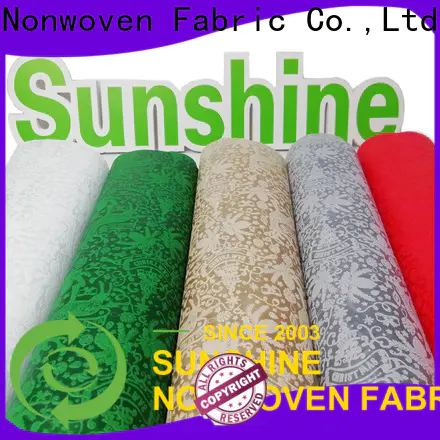 Sunshine embossed non woven embossing manufacturer for table