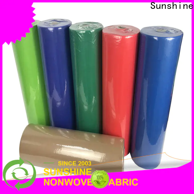 Sunshine spunbond non woven fabric tablecloth factory for table