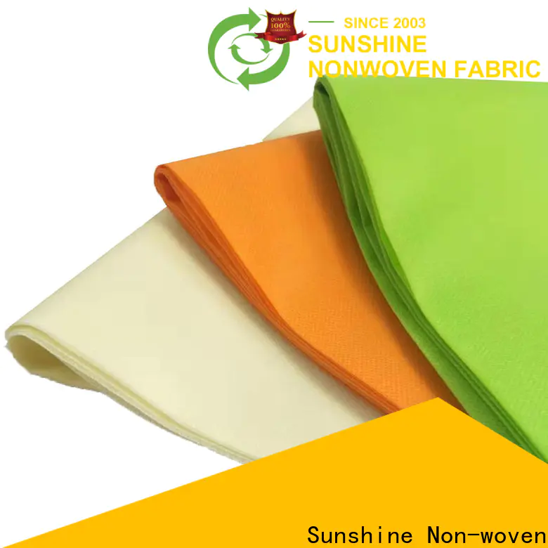 Sunshine soft polypropylene spunbond nonwoven fabric directly sale for shop