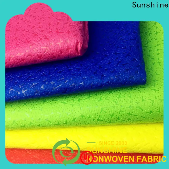 Sunshine leaf embossed fabric manufacturer for bedding