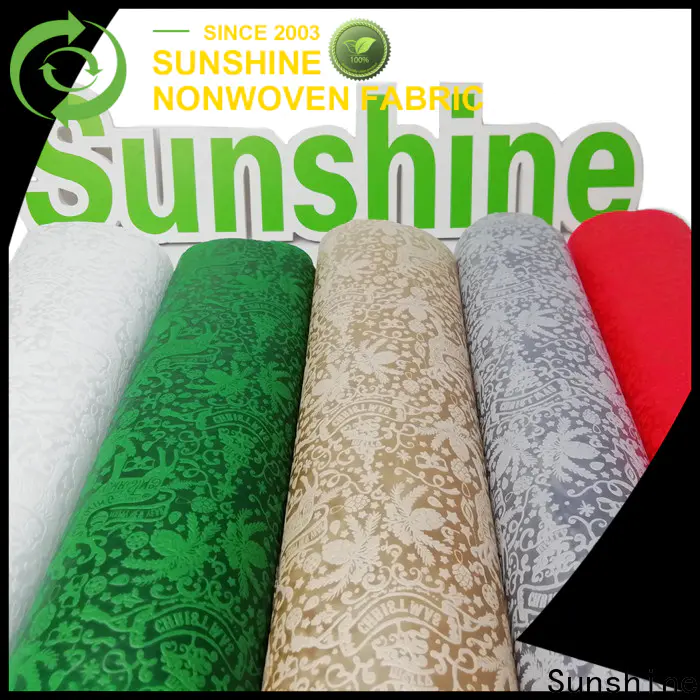 Sunshine bright non woven embossing manufacturer for tablecloth