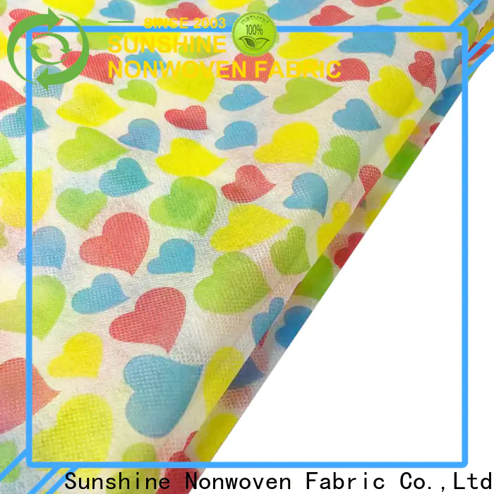 Sunshine colorful nonwoven printing directly sale for table