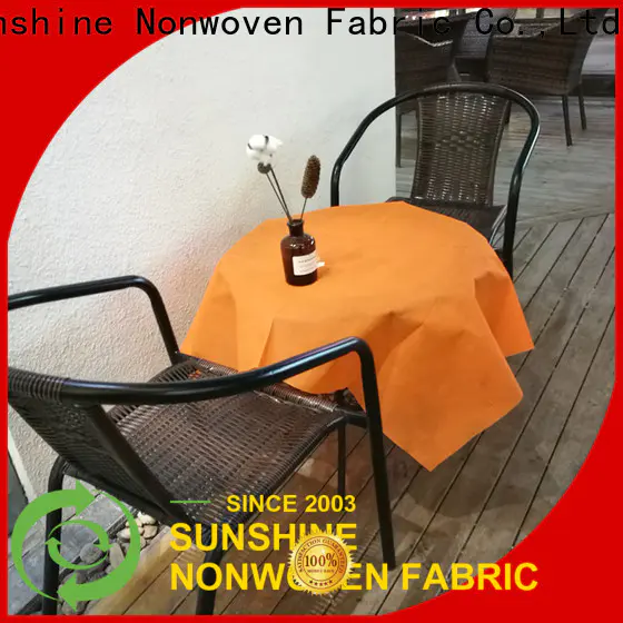Sunshine colorful non woven fabric tablecloth series for desk