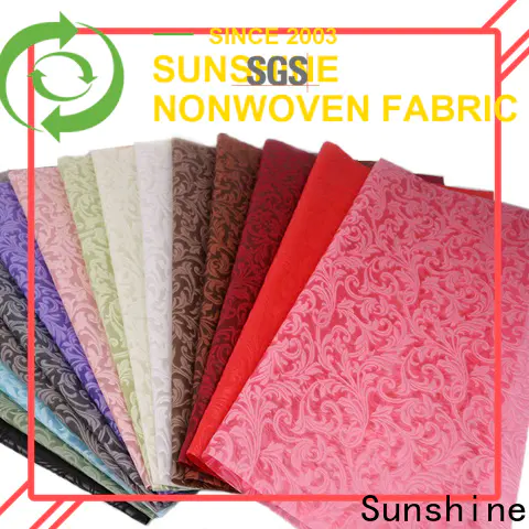 Sunshine wrapping non woven embossing manufacturer for tablecloth