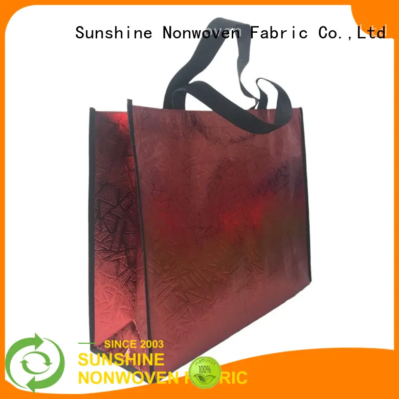 Sunshine vest non woven shopping bag factory for household