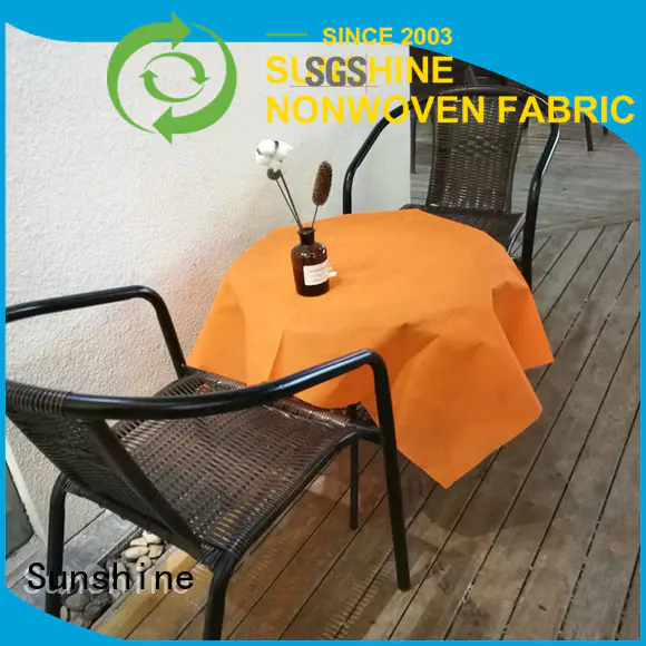 Sunshine ecofriendly nonwoven table cloth wholesale for desk