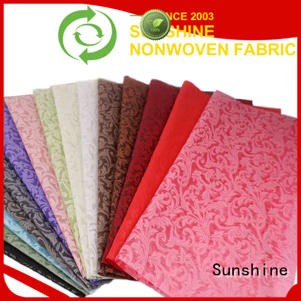 Sunshine non woven embossing manufacturer for covers