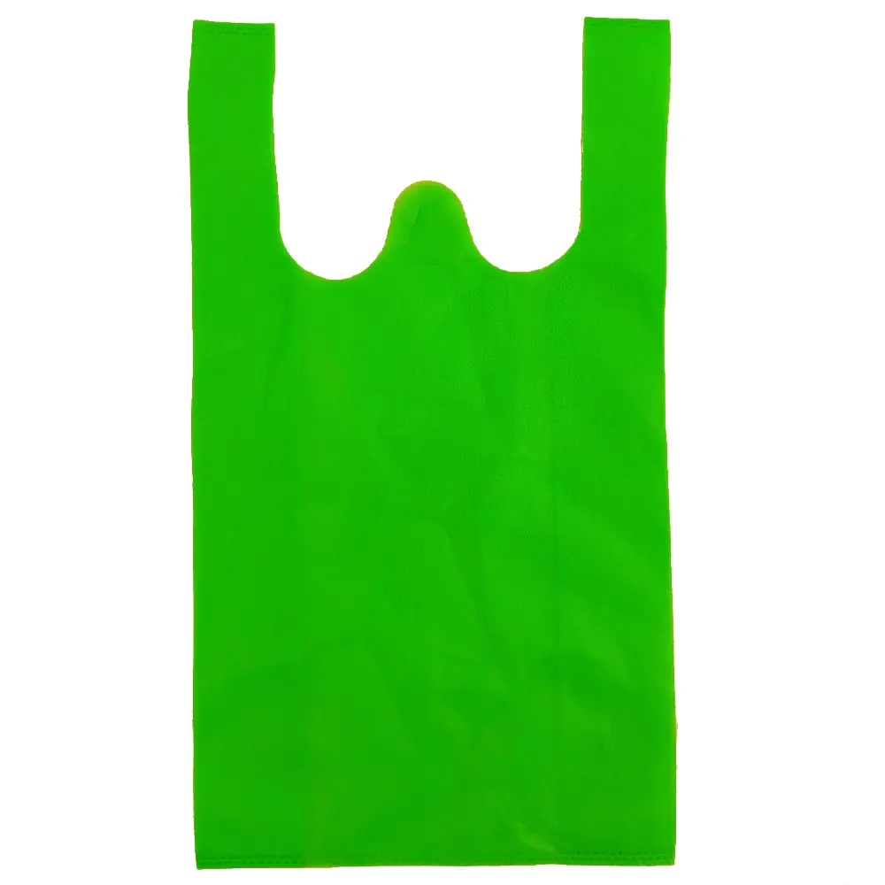 Factory Supply Cheap Promotion Shopping Logo Non Woven T-Shirt Bag, Nonwoven Custom Vest Bag