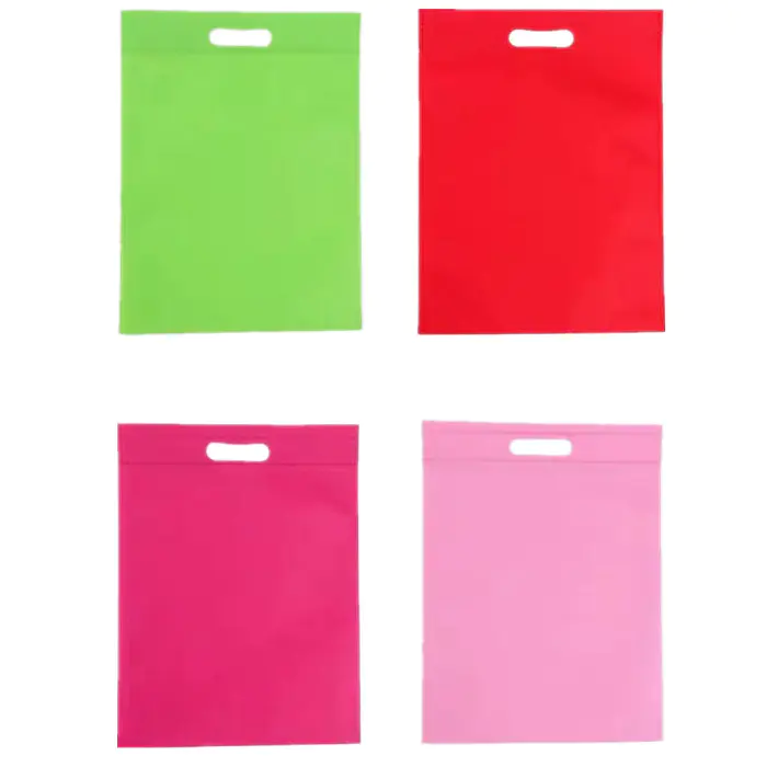 High Quality Customized Various Color D Cut Non-Woven Bags, Die Cut Non-woven Bag
