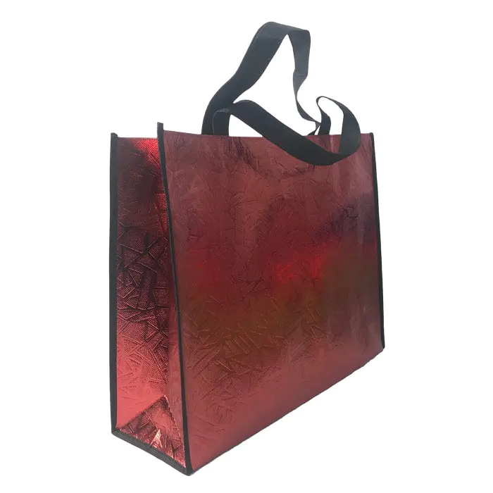 Colorful 100% Polypropylene Laminated Reusable Handle Bags Low Moq Non woven Bag
