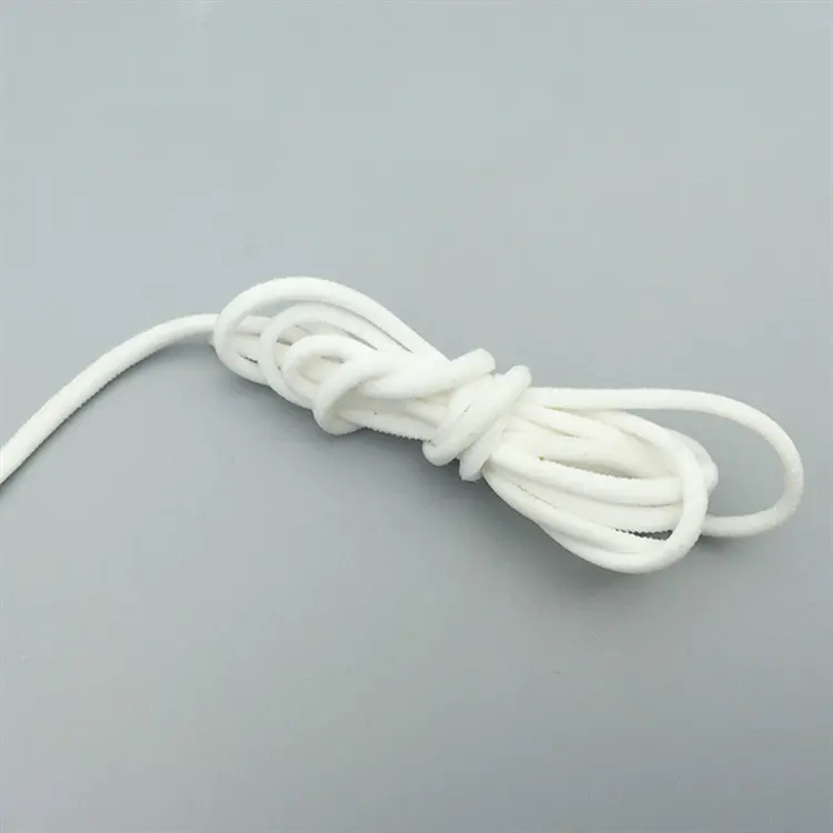 Ready To Ship  Great Quantity Stock 2-3mm Elastic Earloop For Face Mask