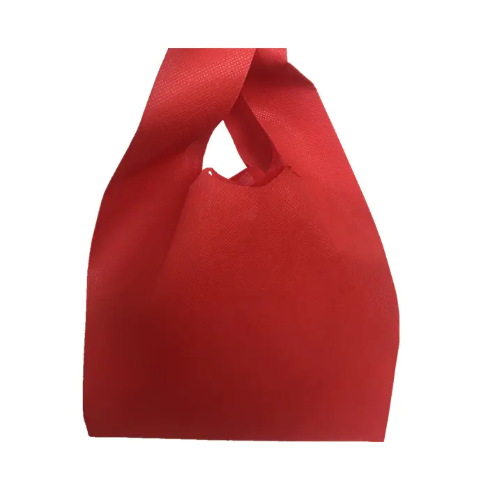 Hot Sale Supermarket Polypropylene Non wovens T shirt Shopping Bags Nonwoven Vest Bag