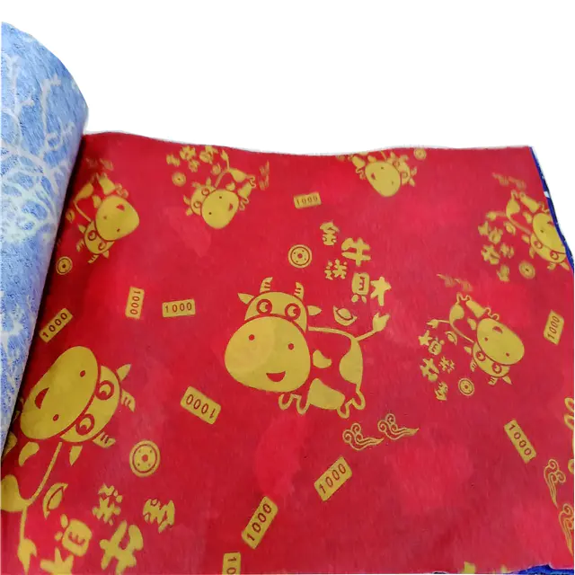 Multi Pattern Hydrophobic Polyester Printed Spunlace Nonwoven Fabric for Adult Face Mask