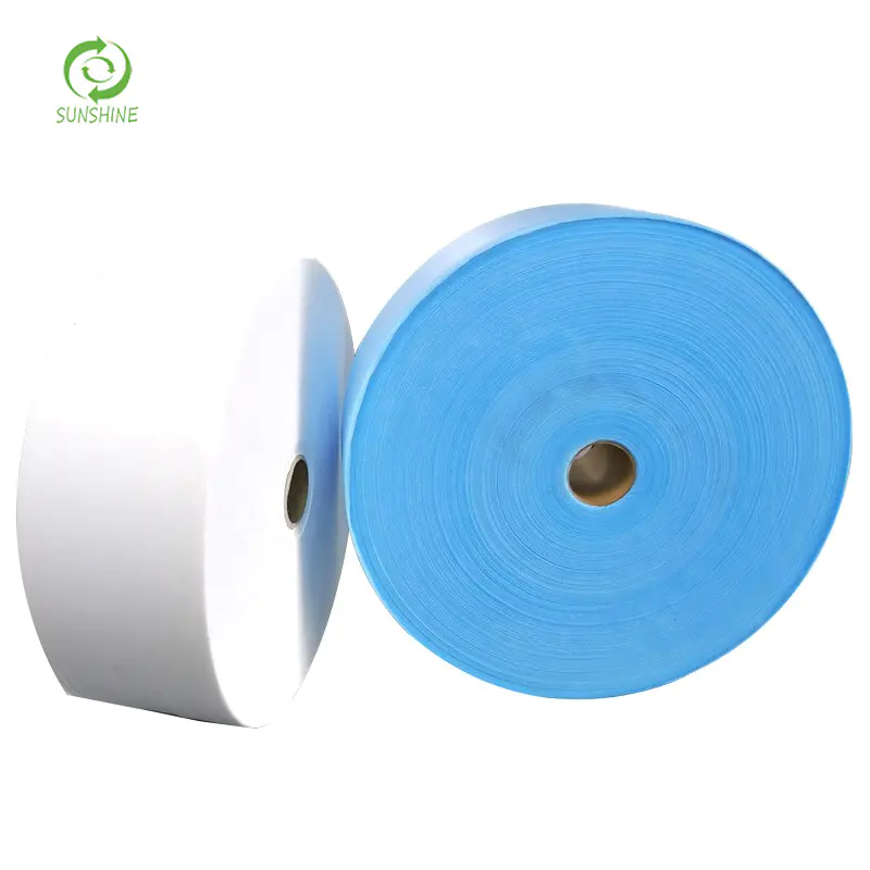 Factory Supply Eco Friendly Colorful 100% PP Spunbond Non woven Fabric for 3ply/KN95 Mask Material