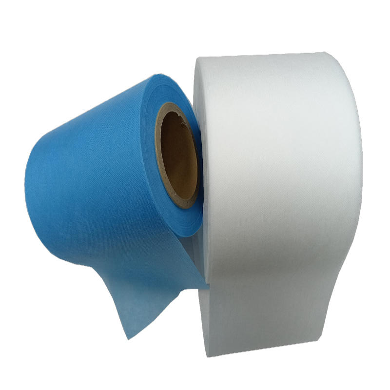 Quick Supply 100% PP raw material 25gsm Spunbond nonwoven medical S/SS fabric in blue/white