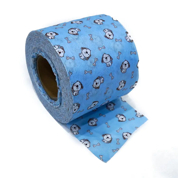 Novel Style Customized Design 100% Polyester Spunlace Nonwoven Fabric Spunlace Rolls