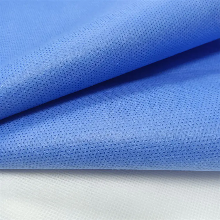 Medical Application Disposable Surgical Fabric Blue or White Color Nonwoven Fabric SMS Nonwoven Fabric
