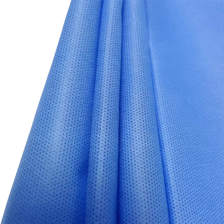 Disposable medical gown fabric water proof sms nonwoven fabric 100% polypropylene spunbond non woven