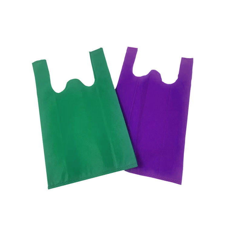 Various Colorful 100% PP Spunbond Nonwoven Vest Bag Shopping Bag